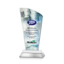 Hansen Full Color White Peaks Crystal Award