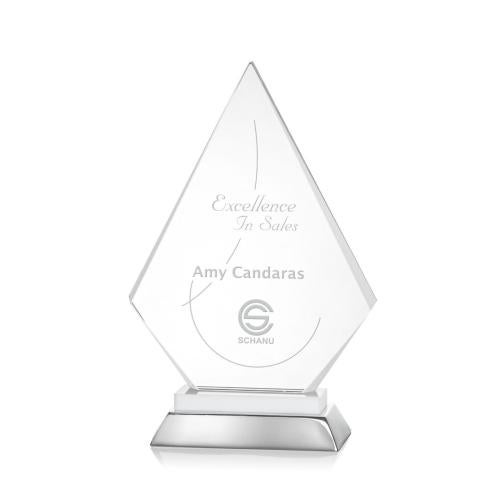 Awards and Trophies - Crystal Awards - Valhalla White Diamond Crystal Award