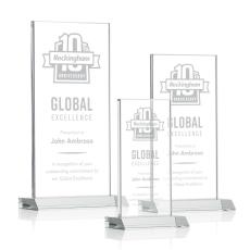 Employee Gifts - Bolton Clear Rectangle Crystal Award