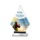 Valhalla Full Color Black Diamond Crystal Award