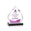 Beckenham Full Color Silver Polygon Acrylic Award