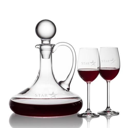 Corporate Gifts - Barware - Carafes - Horsham Decanter Wine Set