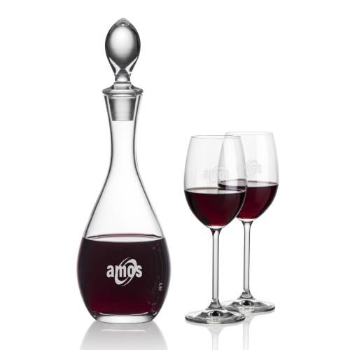 Corporate Gifts - Barware - Carafes - Malvern Decanter & Woodbridge Wine