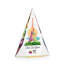 Rochester Full Color Prismatic Pyramid Crystal Award