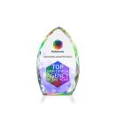 Wilton Full Color Prismatic Peaks Crystal Award