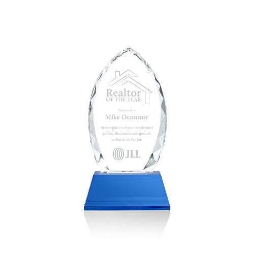Awards and Trophies - Crystal Awards - Wilton Blue on Newhaven Peaks Crystal Award