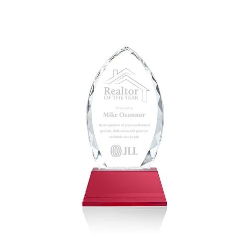 Awards and Trophies - Crystal Awards - Wilton Red on Newhaven Peaks Crystal Award