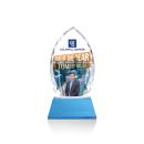 Wilton Full Color Sky Blue on Newhaven Peaks Crystal Award