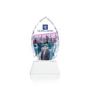 Wilton Full Color White on Newhaven Peaks Crystal Award