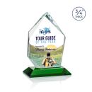 Deerhurst Ice Peak Full Color Green Peaks Crystal Award