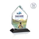 Deerhurst Ice Peak Full Color Black Peaks Crystal Award