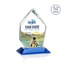 Deerhurst Ice Peak Full Color Sky Blue Peaks Crystal Award