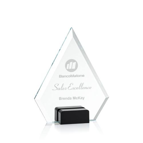 Awards and Trophies - Crystal Awards - Charlotte Black Diamond Crystal Award