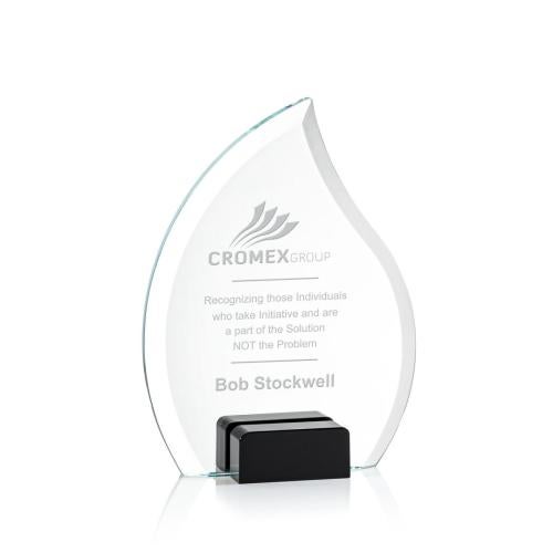 Awards and Trophies - Crystal Awards - Romy Black Flame Crystal Award