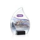 Romy Full Color Black Flame Crystal Award