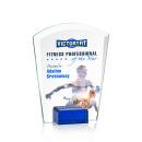 Lola Full Color Blue Peaks Crystal Award