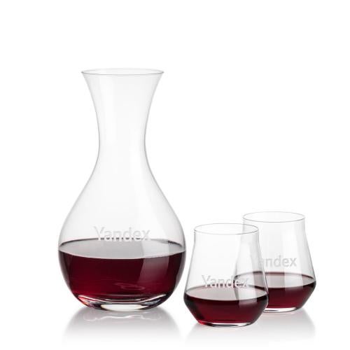 Corporate Gifts - Barware - Carafes - Adelita Carafe & Bretton Stemless Wine