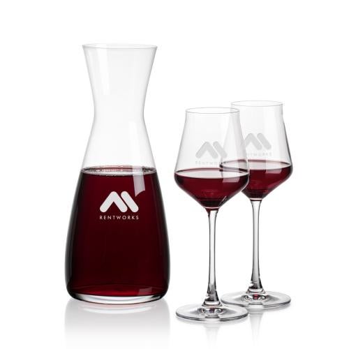 Corporate Gifts - Barware - Carafes - Portofino Carafe & Bretton Wine