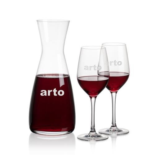 Corporate Gifts - Barware - Carafes - Portofino Carafe & Lethbridge Wine