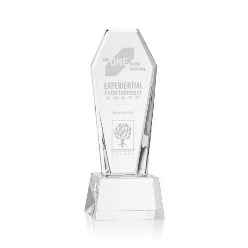Awards and Trophies - Crystal Awards - Romford Clear on Base Towers Crystal Award