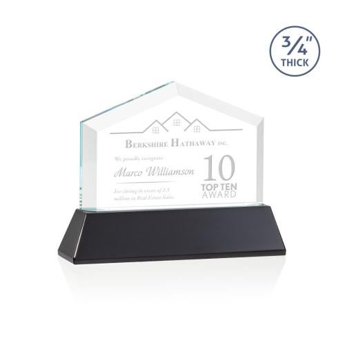 Awards and Trophies - Crystal Awards - Micasa Black on Newhaven Peaks Crystal Award