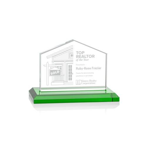 Awards and Trophies - Crystal Awards - Domicile Green Peaks Crystal Award