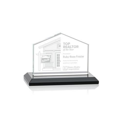 Awards and Trophies - Crystal Awards - Domicile Black Peaks Crystal Award
