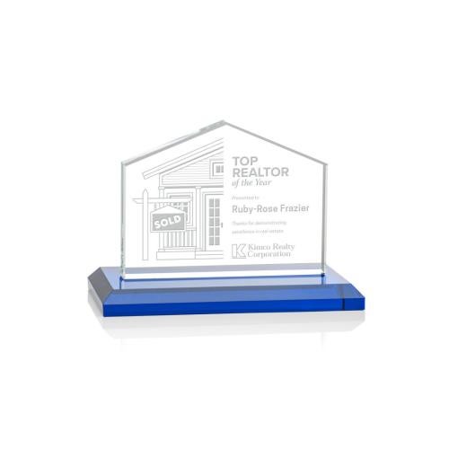 Awards and Trophies - Crystal Awards - Domicile Blue Peaks Crystal Award