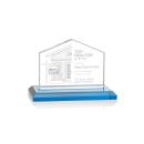 Domicile Sky Blue Peaks Crystal Award
