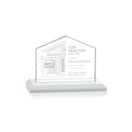 Awards and Trophies - Crystal Awards - Domicile White Peaks Crystal Award