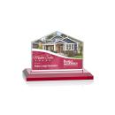 Domicile Full Color Red Peaks Crystal Award