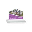 Domicile Full Color White Peaks Crystal Award