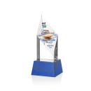 Vertex Full Color Blue on Base Diamond Crystal Award