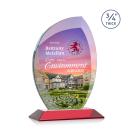 Wichita Full Color Red Flame Crystal Award