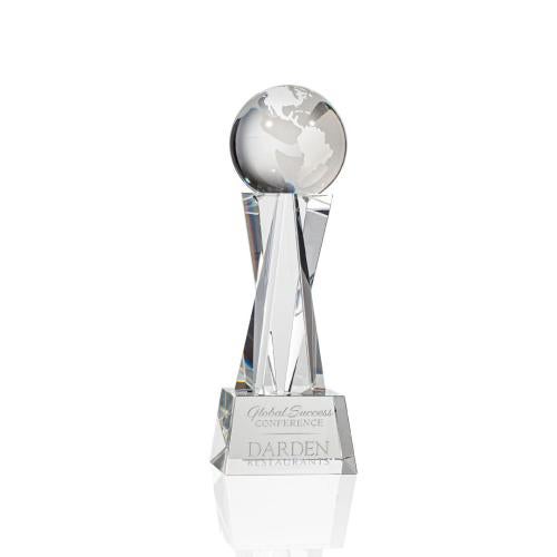 Awards and Trophies - Crystal Awards - Havant Optical Globe Crystal Award