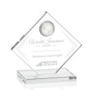 Ferrand Globe Clear Diamond Crystal Award