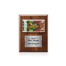 Gossamer Full Color Plaque - Walnut/Silver