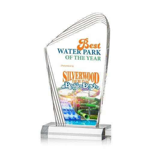 Awards and Trophies - Acrylic Awards - Simberg Full Color Peaks Acrylic Award