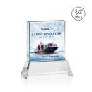Terra Full Color  Clear on Newhaven Square / Cube Crystal Award