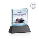 Terra Full Color Black on Newhaven Square / Cube Crystal Award