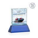 Terra Full Color Blue on Newhaven Square / Cube Crystal Award