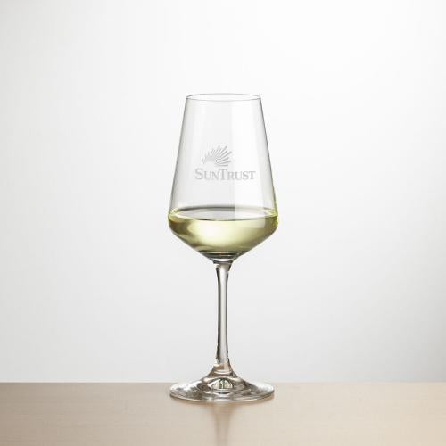 Corporate Gifts - Barware - Wine Glasses - Cannes Wine - Deep Etch