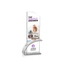 Barton Full Color Silver Rectangle Crystal Award