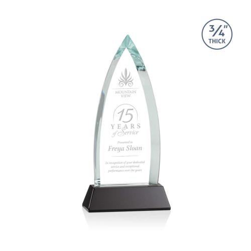 Awards and Trophies - Crystal Awards - Shildon Black on Newhaven Peaks Crystal Award