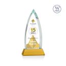 Shildon Full Color Amber on Newhaven Peaks Crystal Award