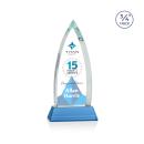 Shildon Full Color Sky Blue on Newhaven Peaks Crystal Award