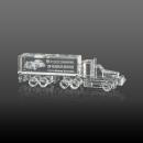 Crystal 18 Wheeler Unique 3D Crystal Award