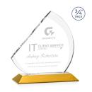 Nantucket Amber Peaks Crystal Award