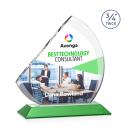 Nantucket Full Color Green Peaks Crystal Award