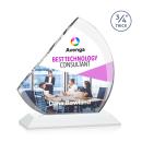 Nantucket Full Color White Peaks Crystal Award